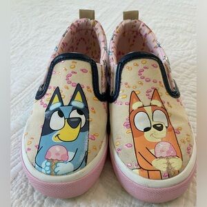 Bluey slip on shoes size 11 toddler